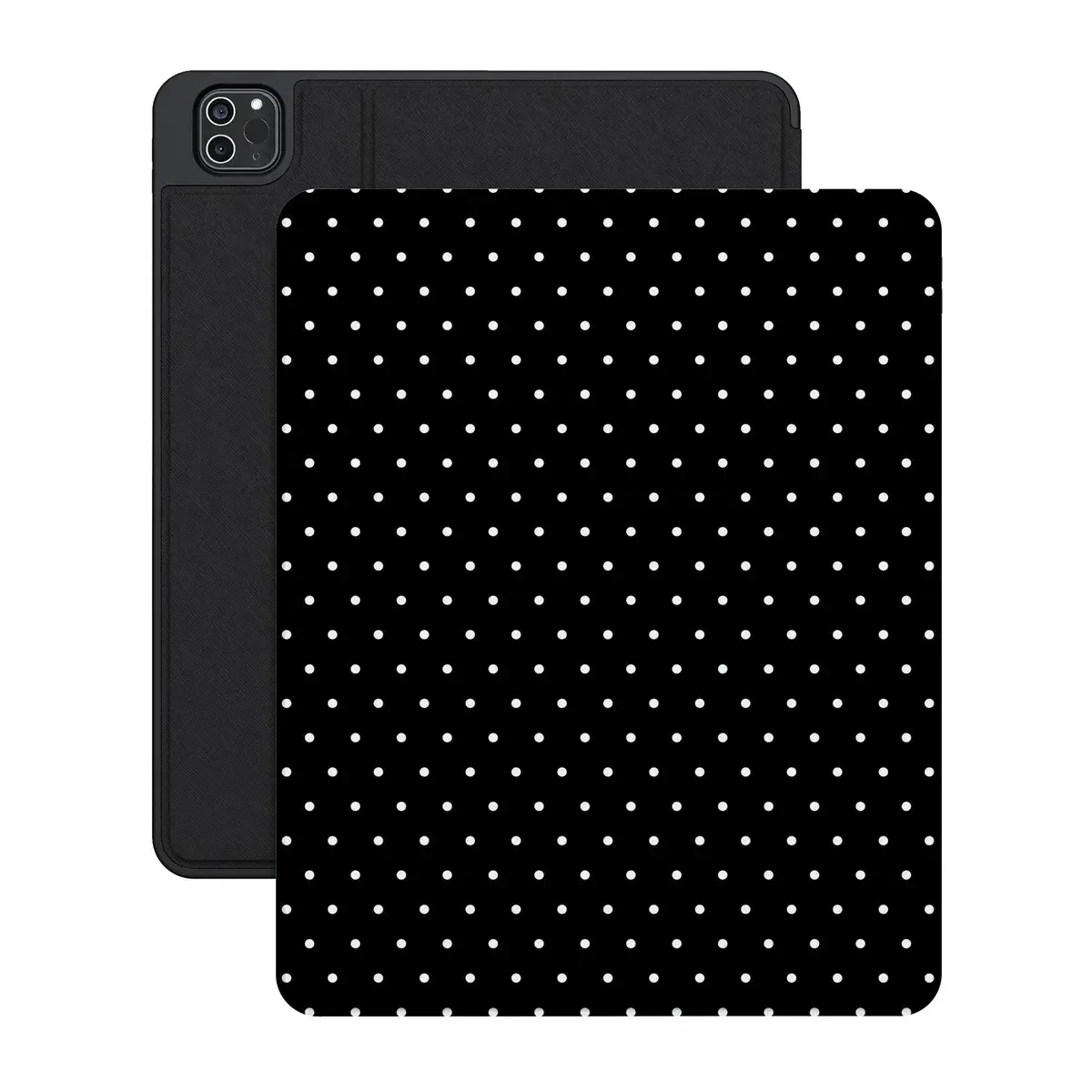 Casely iPad Case | On the Dot | Black Polka Dot