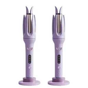 Automatic Hair Curling Iron, 2pcs Negative Ion Hair Curl Wand with 4 Modes Temperatures, Ceramic Curling Wand, Professional Hair Curler for Women, Hair Styling Tools for Home