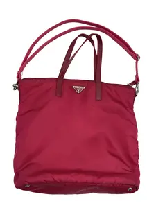 Pre-owned PRADA Fuchsia Nylon Tote Handbag/WJ04626015/6015