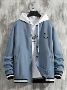 Men's Casual Thin Design Jacket, Waterproof Windproof Outdoor Sports Coat, Perfect for Autumn Winter Weather Conditions