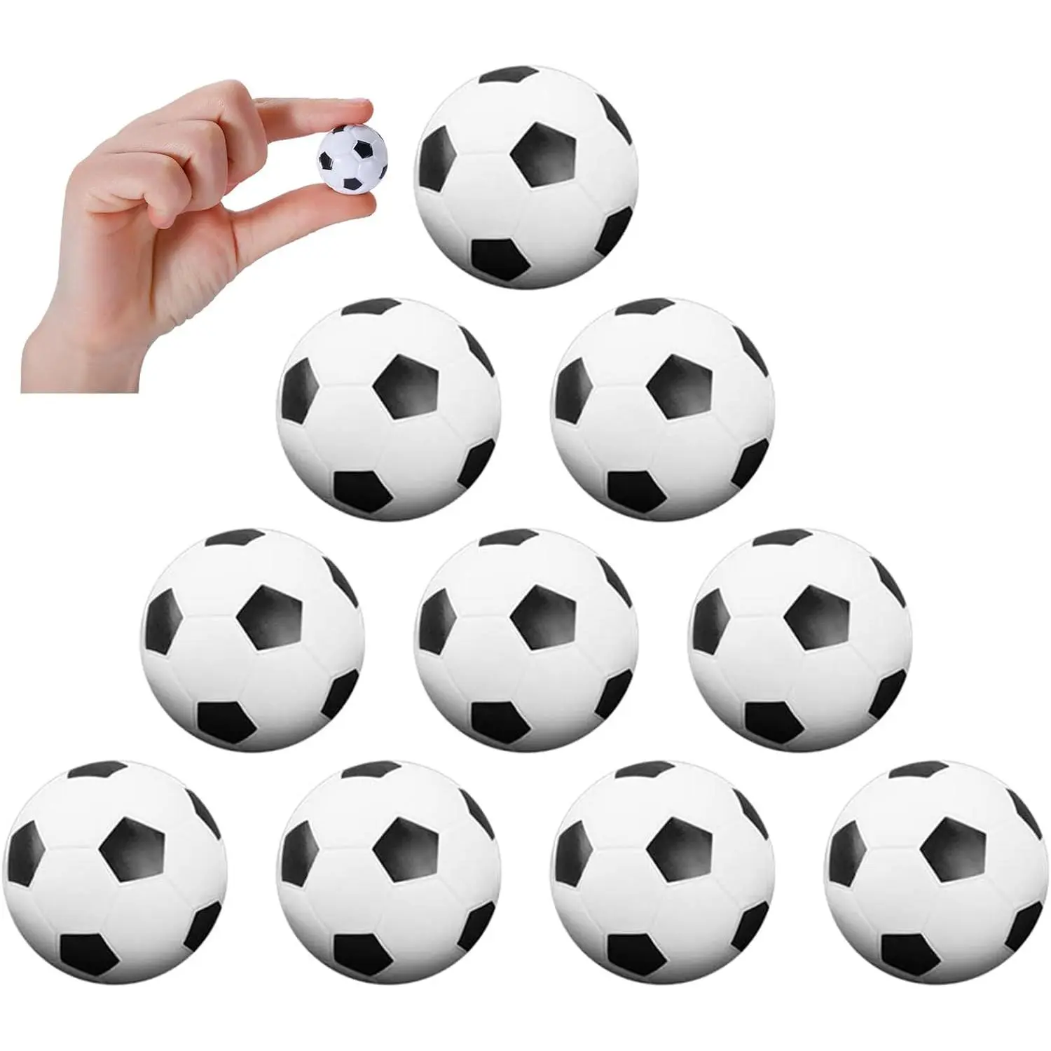 10-Pack Foosballs Table Games Replacement Balls Mini Tabletop Soccer Balls Party Favors Decorations Christmas Toys Gifts for