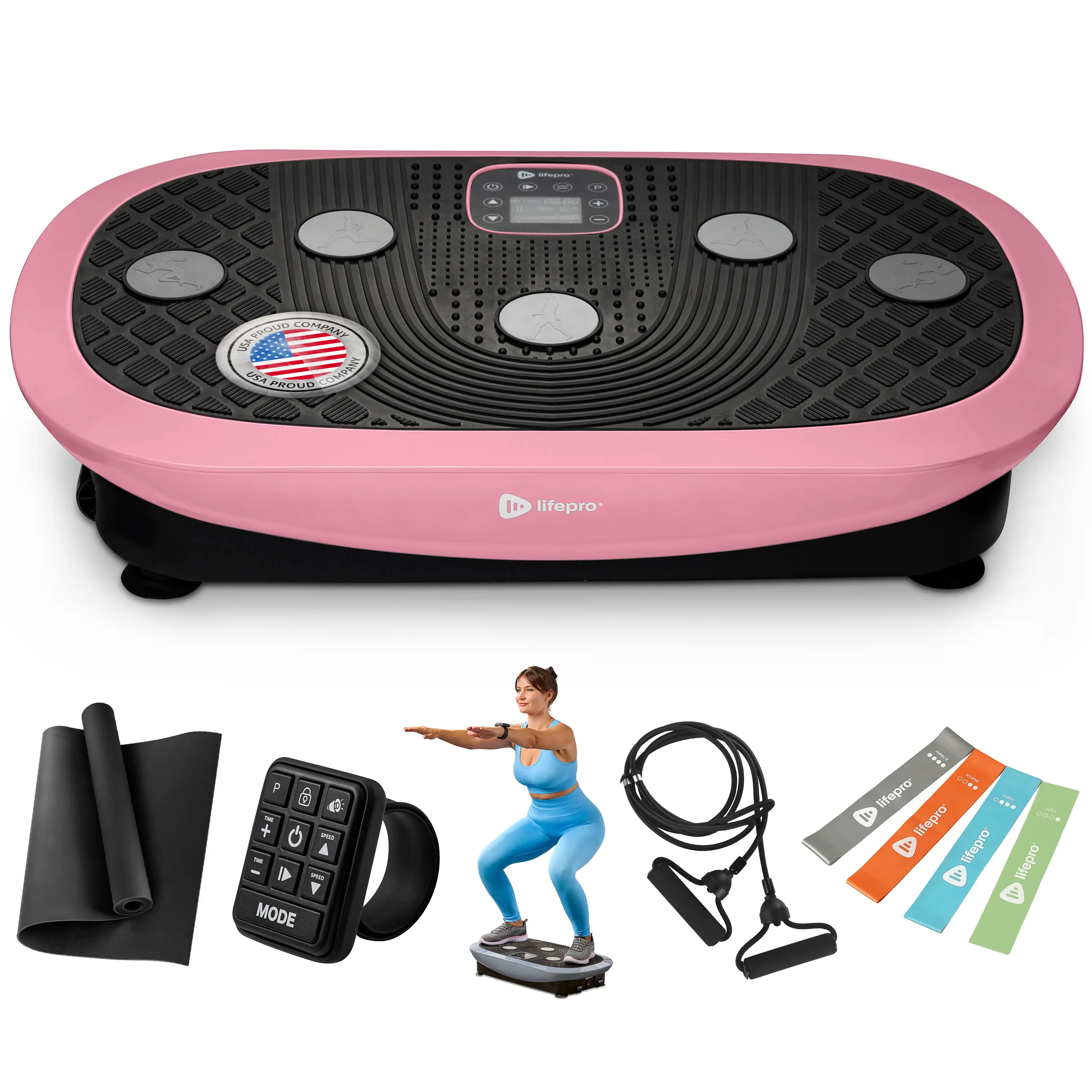 LifePro Rumblex 4D Vibration Plate – Triple Motor Oscillation + Pulsation | Upgrade from Waver | Stress Relief & Recovery | Wristband Remote