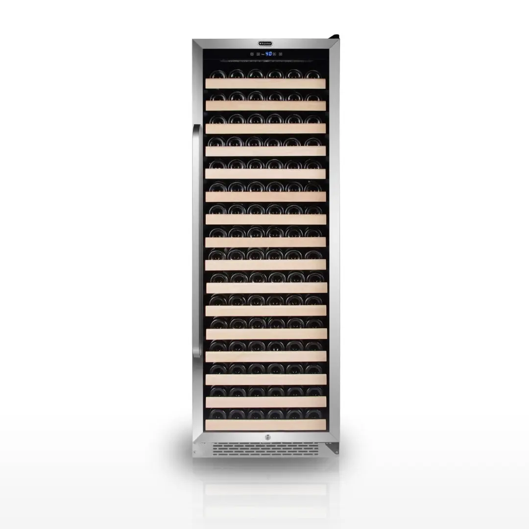 Whynter Built-In Wine Fridge - BWR-1662SD, 166‑Bottle Space, 16 adjustable inner shelves, 750ml per bottle, stainless steel design, integrated display