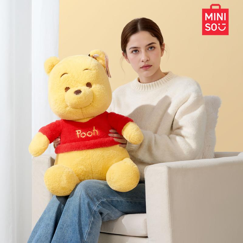 【Holiday Gift】Disney Winnie the Pooh Basic Series Sitting Plush Doll 31.5inch/19.69inch, Adorable Classic Character Stuffed Toy, Suitable Gift for Women & Fans, Holiday & Holiday Haul & New Year