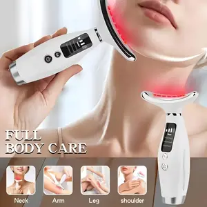 1 facial and neck massager, with 7 adjustable modes | Vibrating heating massager, promote skin health, USB charging, suitable for holiday gifts for family and friends, Facial Beauty Massagers, Facial Beauty Instrument