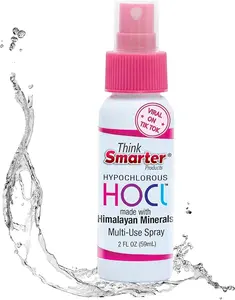 Think Smarter Products 2oz HOCl - | - Hypochlorous Spray | Multi-Use Spray - Made with Himalayan Minerals