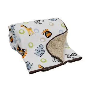 Bedtime Originals Jungle Buddies Sherpa Blanket