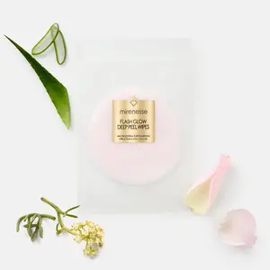 Mirenesse Flash Glow Deep Peel Wipes Mini 4 Pack- AHA Microderm Exfoliation Glass Glow Skincare Smooth Clear Skincare Comfort Skin Repair
