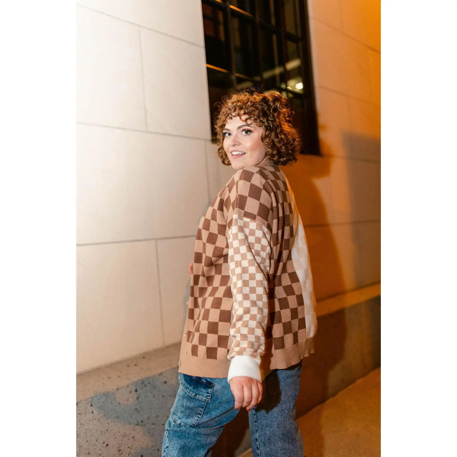 TABY ORIGINAL: Your Move Checkered Cardigan In Sizes XS-5X!***