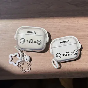 Bluetooth-compatible Earphone Protection Case Compatible AirPods Series, Music Healing Design, Fits Air 1-4 & Pro Models, Secure Fit