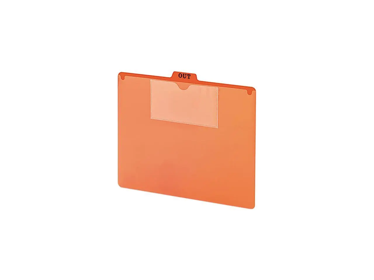 Smead 51920 Red Pocket Out Guides with Letter Pockets, 1/5 Tab, Poly, 3 x 5, 50/Box