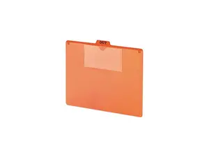 Smead 51920 Red Pocket Out Guides with Letter Pockets, 1/5 Tab, Poly, 3 x 5, 50/Box