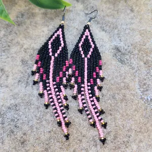 Beautiful Beaded  Pink Color Women’s Earrings