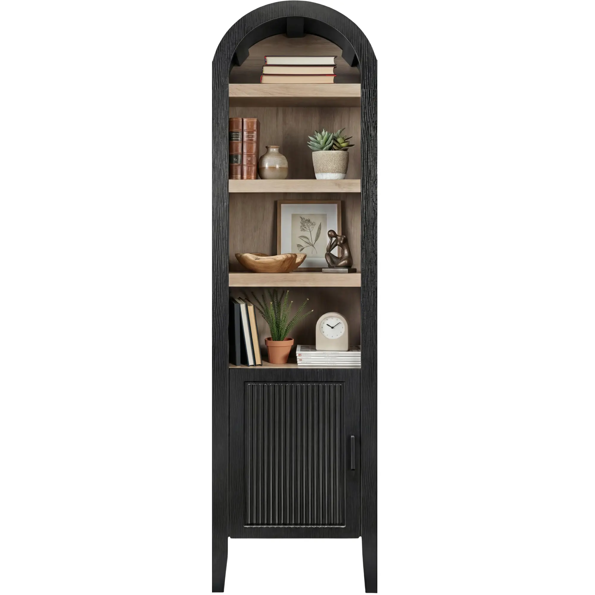 Best Choice Products 72 Tall Narrow Storage Cabinet w/ Adjustable Shelves, 4-Tier Modern Arched Bookcase" Best Choice Products 72 Tall Narrow Storage Cabinet w/ Adjustable Shelves, 4-Tier Modern Arched Bookcase"