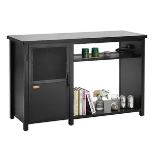 VEVOR Aquarium Stand,  75 Gallon Fish Tank Stand, 52 x 19.7 x 32.3 in Steel and MDF Turtle Tank Stand, 626 lbs Load Capacity, Reptile Tank Stand with Storage Cabinet and Embedded Power Panel, Black