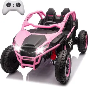 24V Ride on Toy for Big Kids, 2 Seater UTV w/Remote Control,6 MPH,400W Power EnginesKids Electric Vehicles w/20 Spacious Seat. 3Speeds,Bluetooth,Power Vehicles Wheels forBovs Girls,