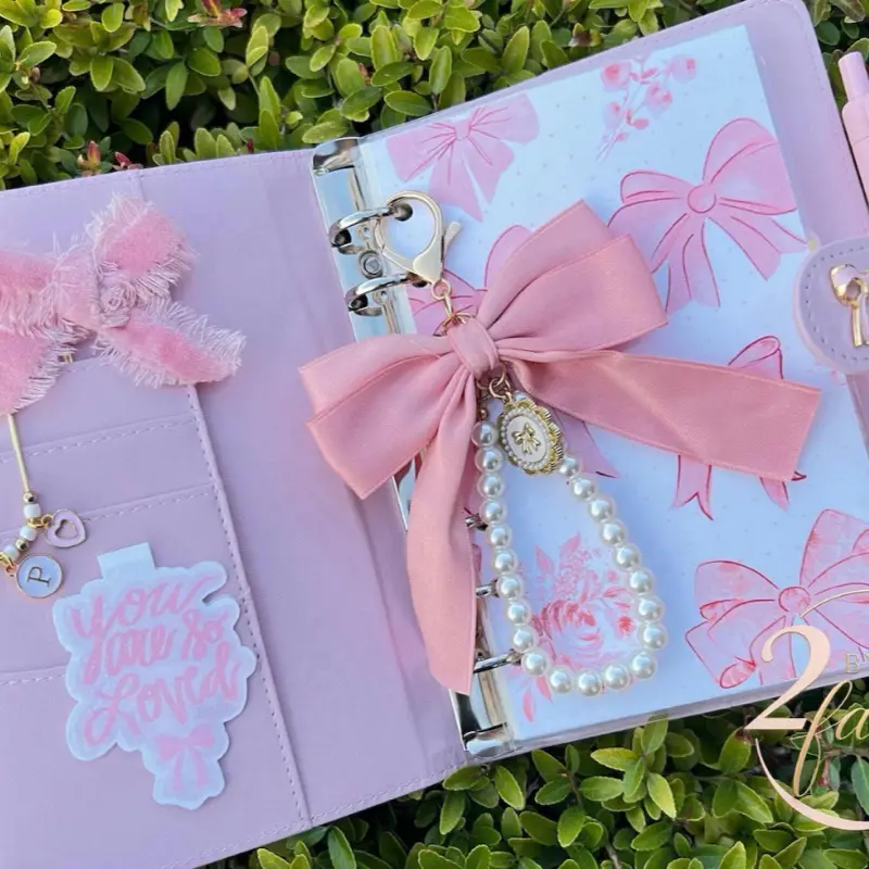 A6 Binder/journal Pink