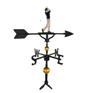 212 MAIN Montague Metal Products 300 Series 32 In. Outdoor Cast Aluminum Arrow Weathervane - Deluxe Finish, Adjustable Base, Home Decor, Garden Accent, Golf Course Use