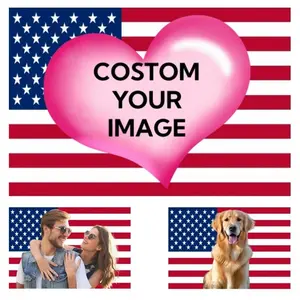 Custom America Flag Personalized Flags Design Your Image Funny Tapestry Poster For Decorate Club valentine's gift for bf Decoration Photo mothersdaygift