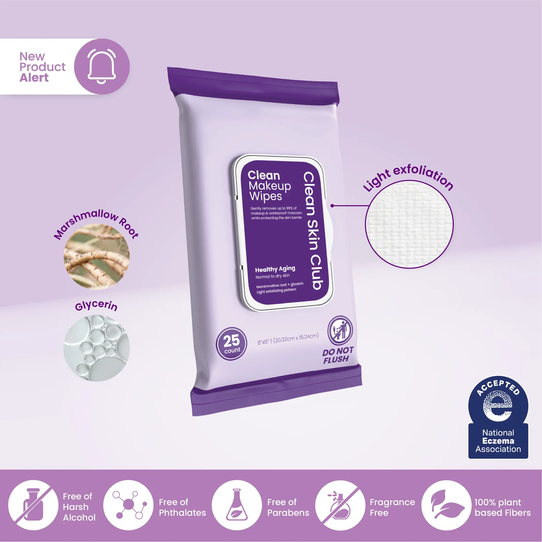Clean Makeup Wipes Healthy Aging 25ct: Hydrating, Non-Irritating Removal for Normal to Dry Skin Clean Makeup Wipes Healthy Aging 25ct: Hydrating, Non-Irritating Removal for Normal to Dry Skin