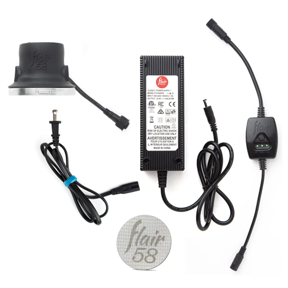 Flair 58 Preheat System & Puck Screen (no valve plunger)