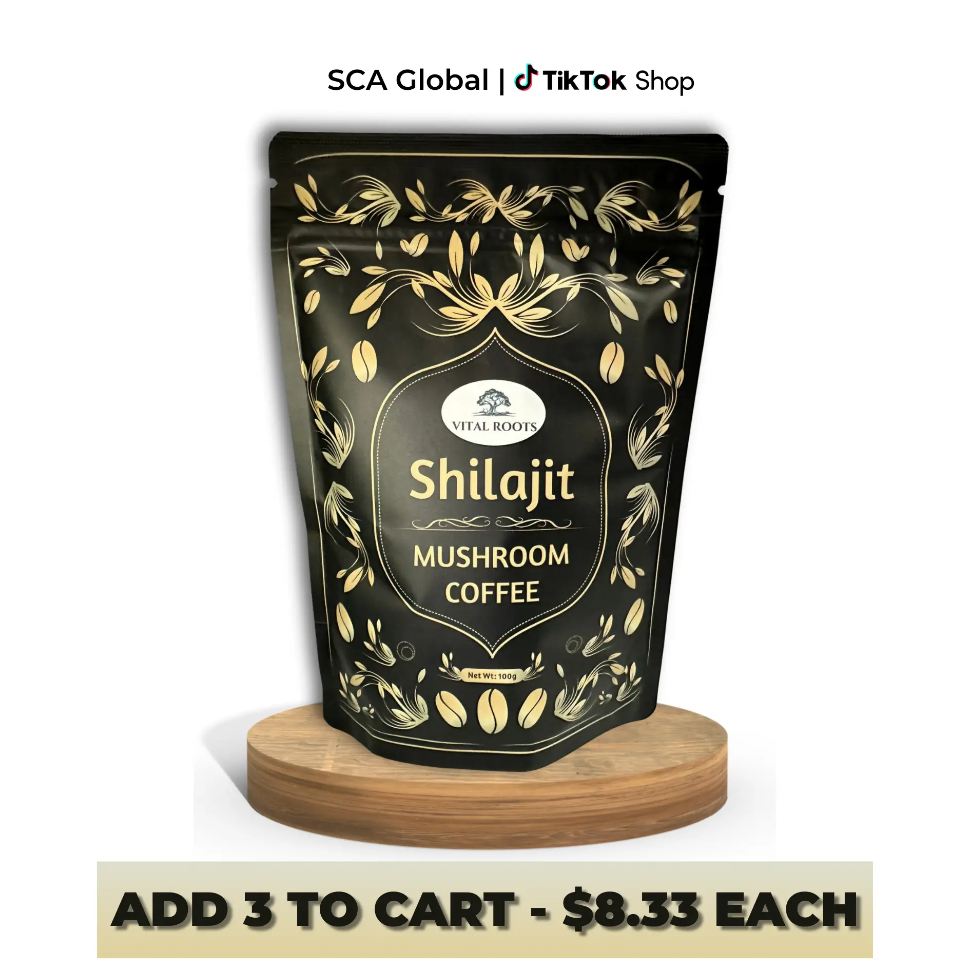 Mushroom Powdered Drink | Wellness Supplement 100g