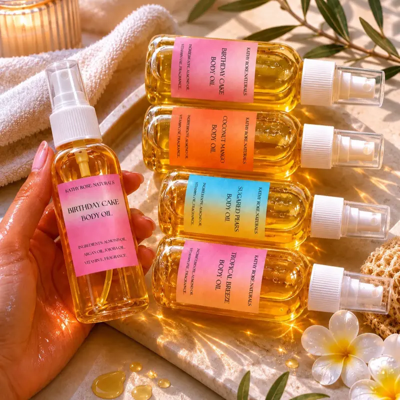 Golden Glow Body Oils for Dry Skin | Nourishing Everyday Body Oils