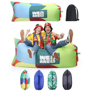 FIFA World Cup 2026 Edition Inflatable Sun Lounger, Air Sofa, Blow Up Couch, 210T Polyester Inflatable Camping Chair is Ideal for Backyard, Beach, Travel, Picnics and Music Festivals
