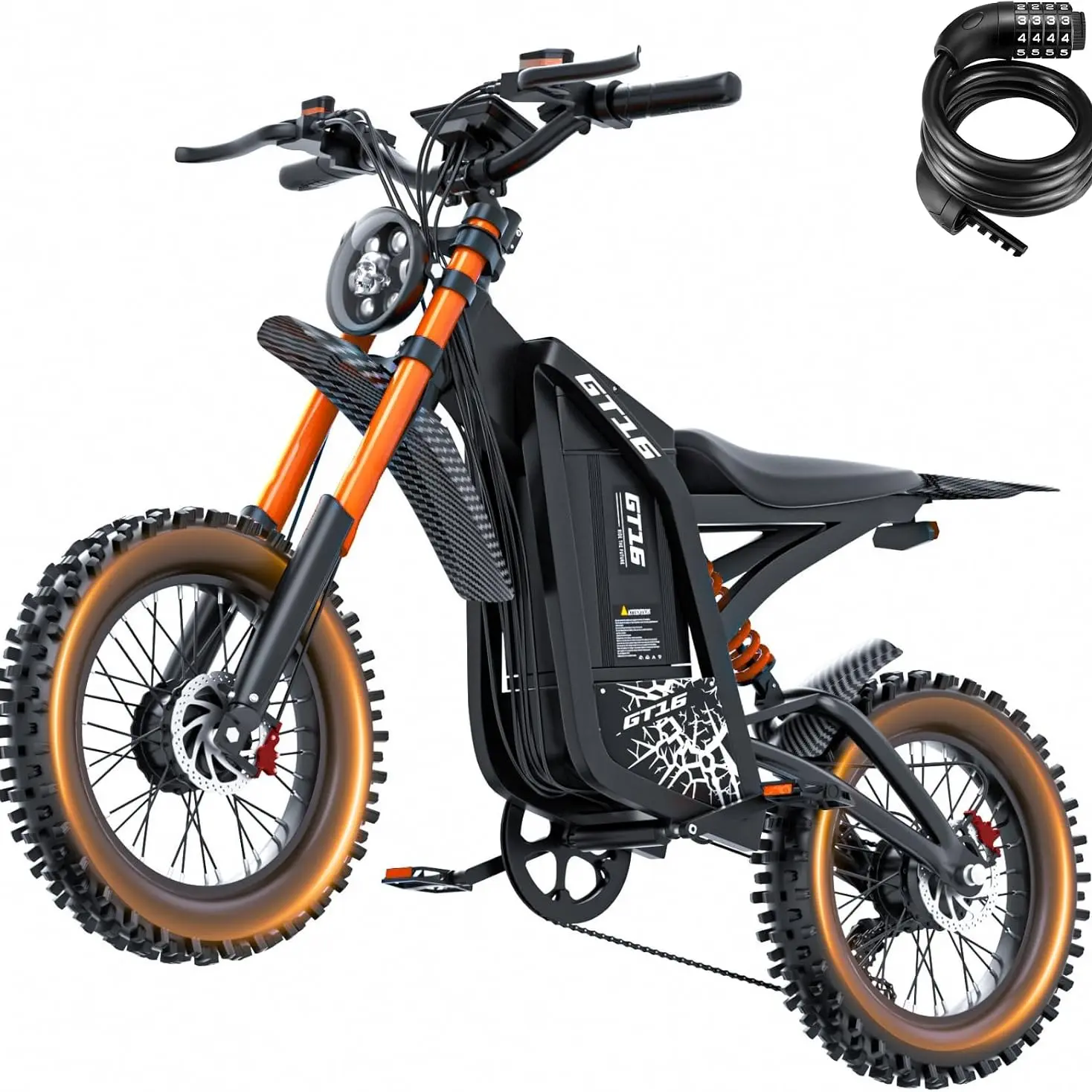 2500W Electric Dirt Bike, 60V 30Ah