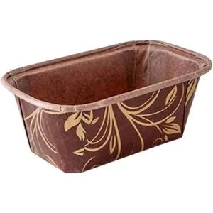 Disposable Loaf Pan Paper Molds 2.6 Inch x 4.4 Inch Mini Mold Set for Cake, Bread, Tart & Holiday Baking, Pack of 50