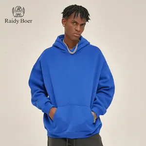 Raidyboer Fleece Lined Hoodies for Men Women Oversized Casual Hooded Sweatshirt Basic Pullover With Pockets, Streetwear Hip Hop Style Menswear