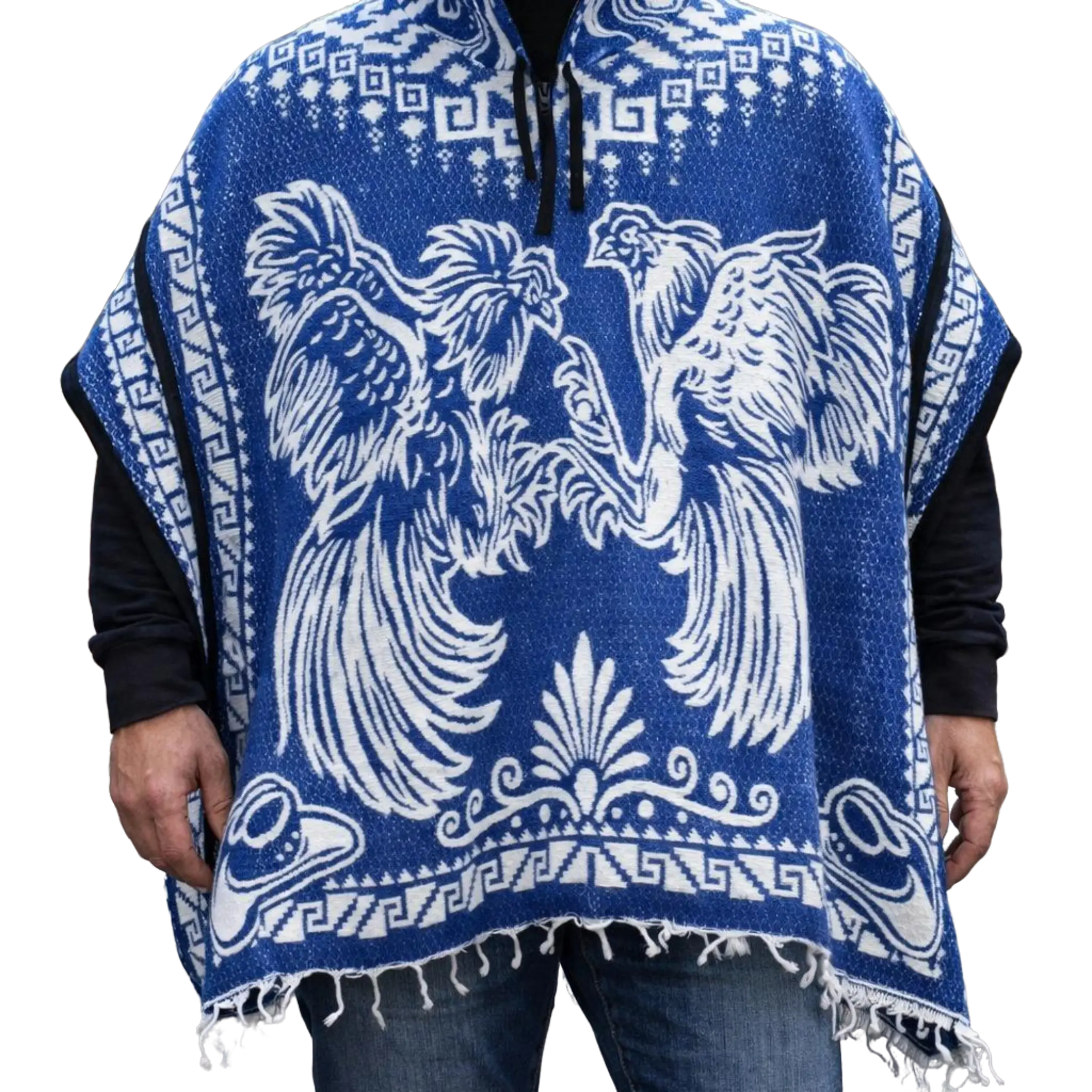 Unisex Classic Gallos Poncho - Multiple Colors, Soft Fabric, Versatile for Casual Outings, Stylish Cover-Up, Head Scarf, Shawl Wrap