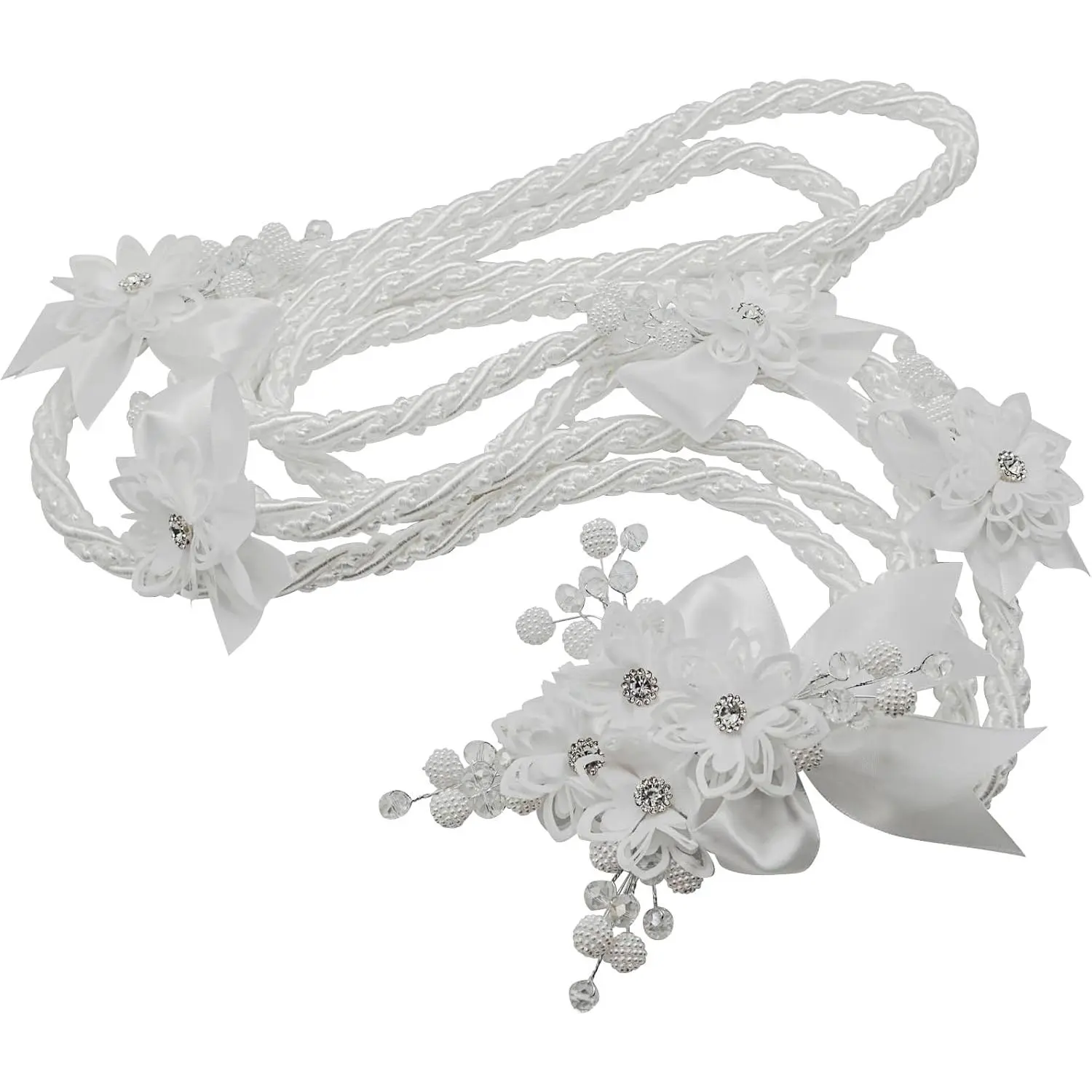 Ivory White Wedding Lasso Rope Traditional Lazo Cord (White)