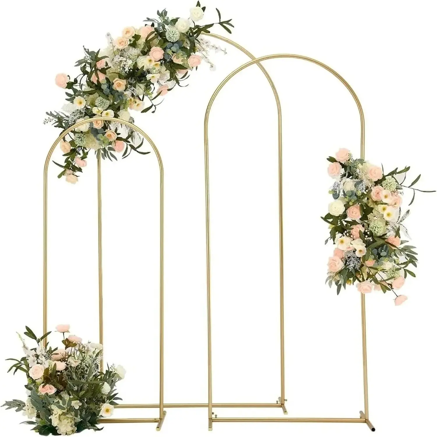 Metal Arch Backdrop Stand Wedding Arch Frame, Balloon Arch Backdrop for Wedding Birthday Party Baby Shower Graduation Ceremony Decor