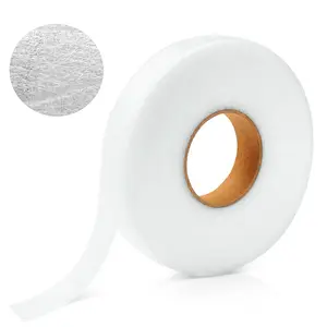 Iron-On Hem Tape - Double Sided Fusible Bonding Web - No Sew Fabric Adhesive Roll for Hemming Jeans, Pants, Curtains, and DIY Crafts - Extra Long 3cm x 50m (White)