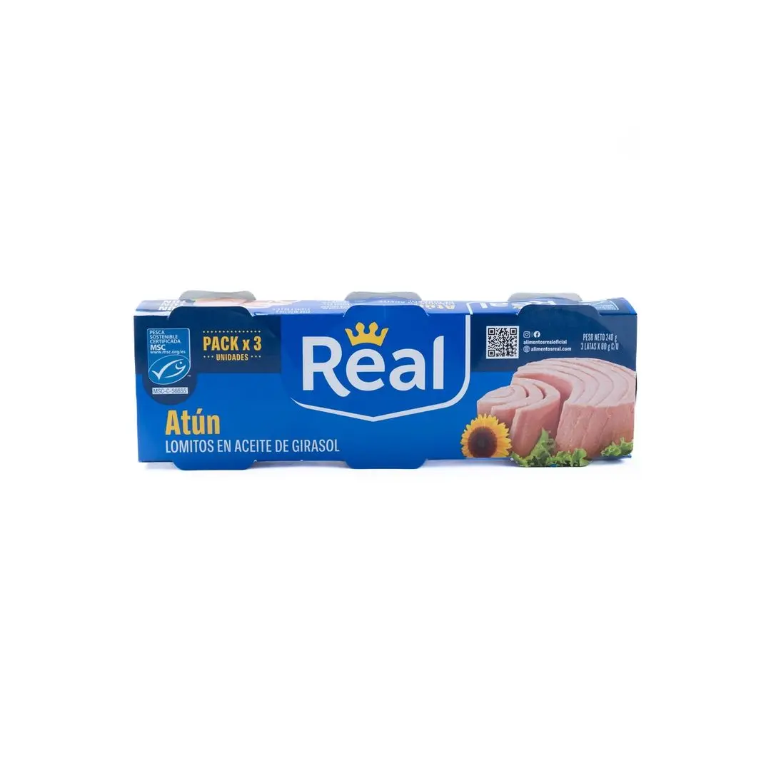 ATUN REAL LOMITOS EN ACEITE - TRIPACK 240G