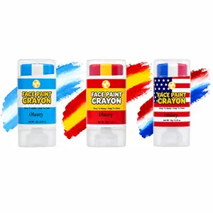 International Soccer Theme Face & Body Paint Stick | Glitter Makeup for Game Day, Parties & Festival Looks