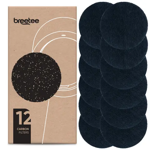 BREETEE Set of Carbon Filters (12 pack) Efficient Odor Removal FILTERS