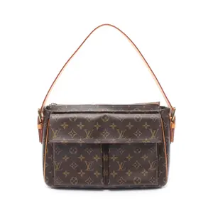 Pre-owned Louis Vuitton Canvas Shoulder Bags Vivasite GM Monogram Shoulder Bag
