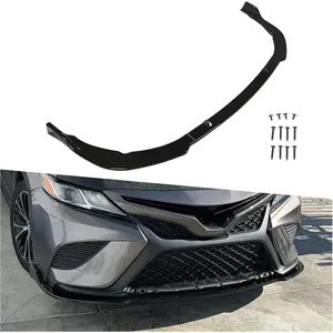 Front Bumper Lip Splitter for 2018–2022 Toyota Camry SE/XSE – 3PCS Gloss Black Spoiler Diffuser Deflector Cover Trim