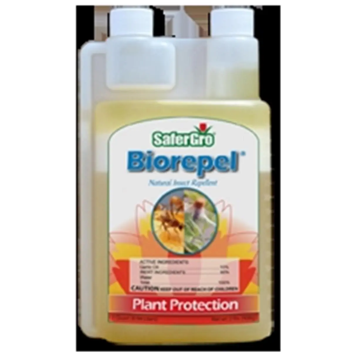212 MAIN Safer Gro Biorepel Organic Garden Insect-Control Repellent - 1 pt Garlic Extract Formula, Outdoor Biodegradable Mosquito Repellent, Non-Phytotoxic, Safe for Edible Plants, Insect-Repelling Garden Supply, 1 Pint