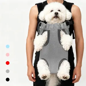 Pet Carrier Bag Breathable Pet Backpack Mesh Cat Dog Shoulder Bag Portable Outdoor Travel Bag Comfortable Grid Design Animal Carrier