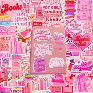 110 PCS Bookish Stickers,Pink Book Stickers for Kindle Adult,Kindle Stickers,Reading Stickers,Kindle Stickers Booktok,Booktok Stickers,Burn Book Stickers for Kindle Case Girl Woman Book Lover Gift