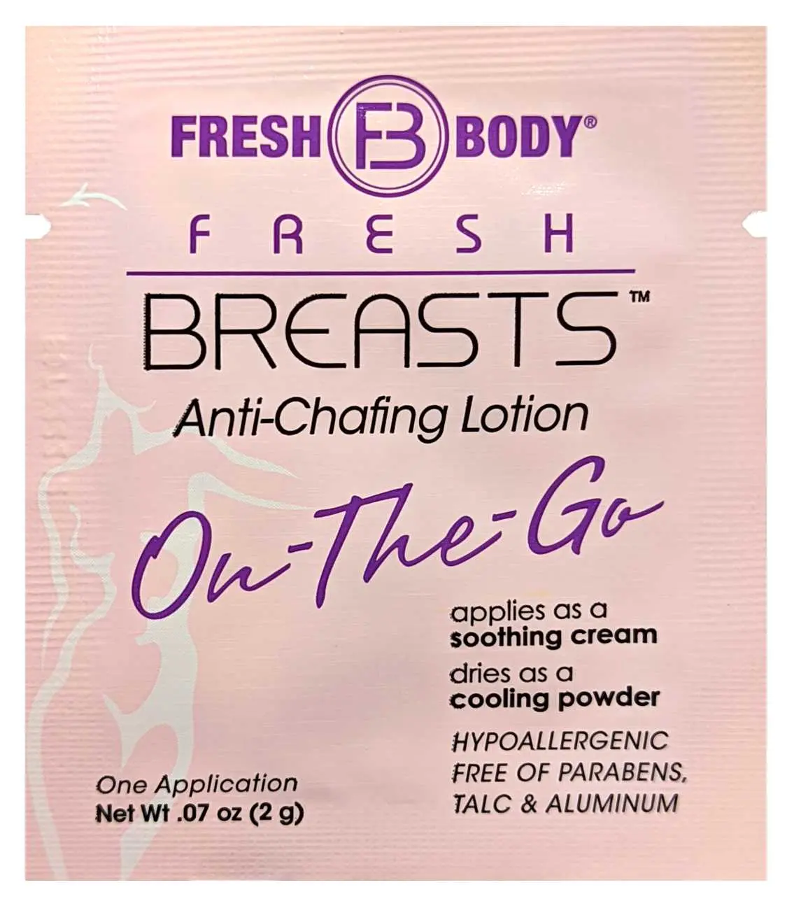 Fresh Breasts On-The-Go Lotion Packets (select quantity) Body Care Scent Smooth Powder