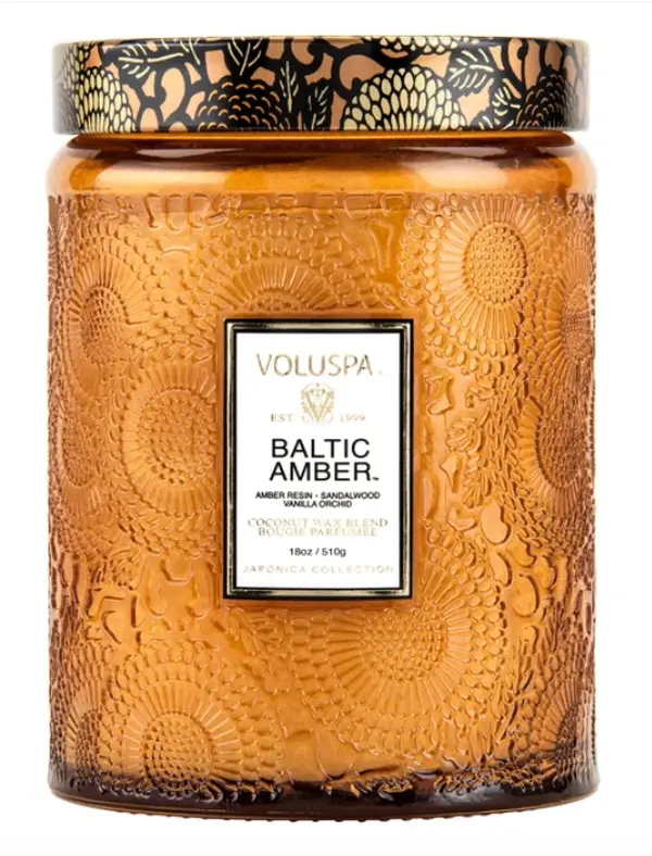 VOLUSPA BALTIC AMBER LARGE JAR CANDLE