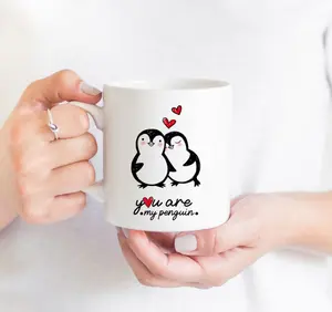 You are my penguin mug / Birthday Anniversary Christmas Gift for her him / Valentine's Day / Boyfriend Girlfriend wife husband couple - 15 oz