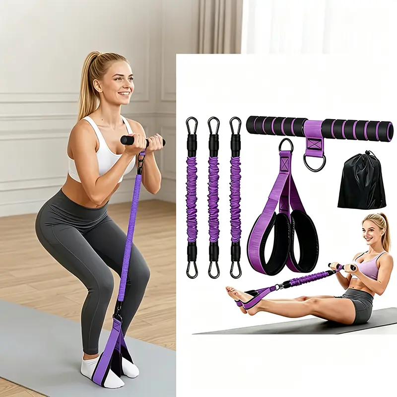 Adjustable Resistance Rope (30lb-40lb-50lb) - Used for full body strength training (arms, back, core, shoulders), stretching exercises, home and gym workouts, and outdoor fitness equipment