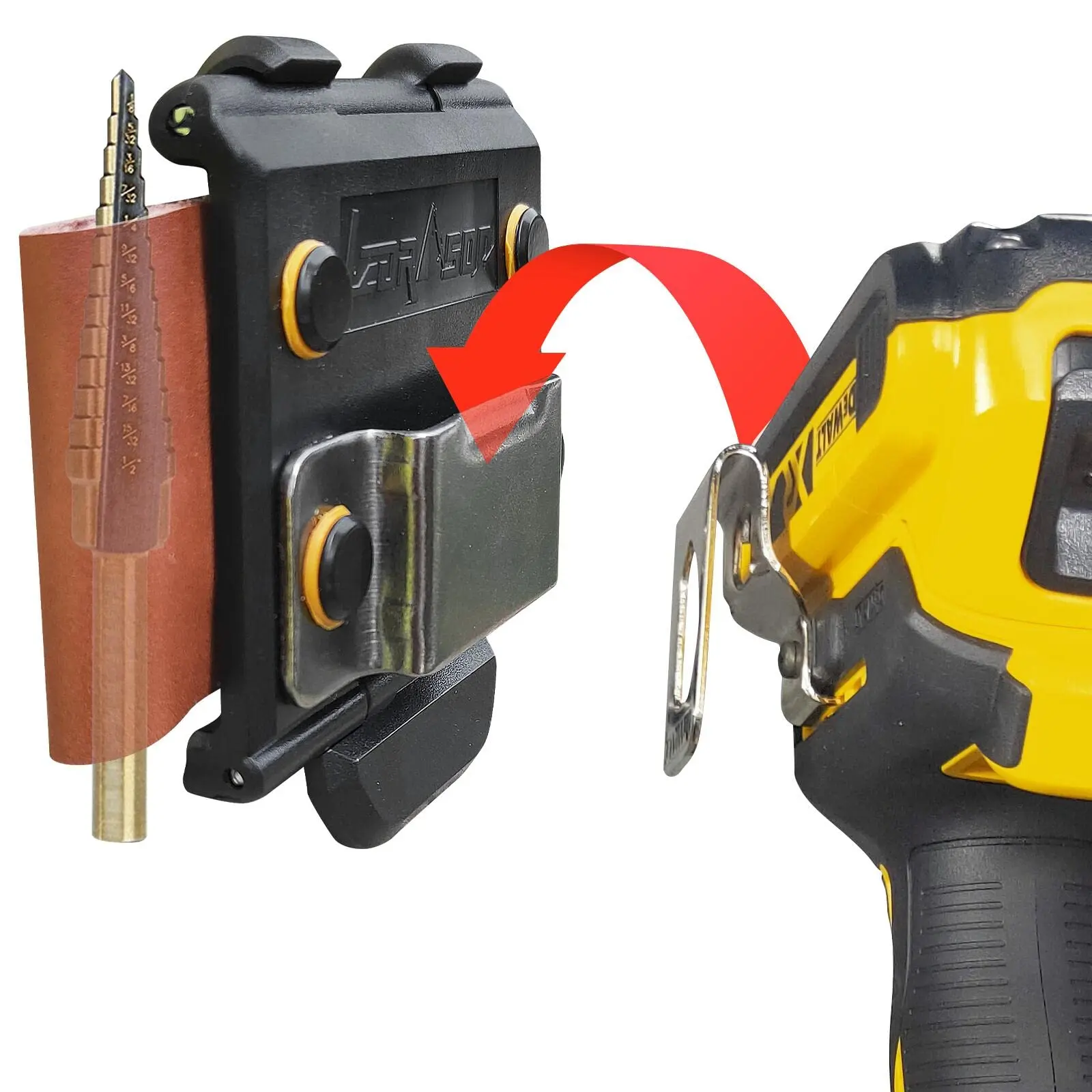 Tape Measure Holder  Drill Holster Cordless Tool Belt Clip With Hook Small Electrician Pouch Holster.