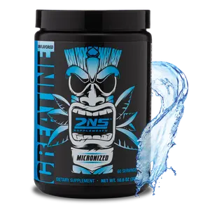 2NS Creatine: Unflavored & Micronized Powder, 60 Servings