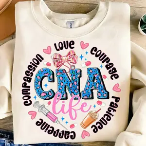 CNA Life tShirt, CNA Life sweatshirt Or T-Shirt , CNA Life Nurse Shirt, Certified Nursing Assistant tee, Cna Shirt, Cna Student tShirt Cotton Crewneck Fit